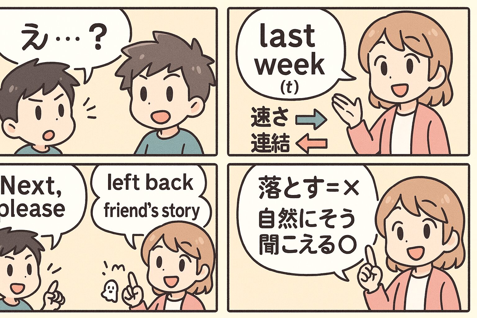 脱落（エリジョン／elision）の絵